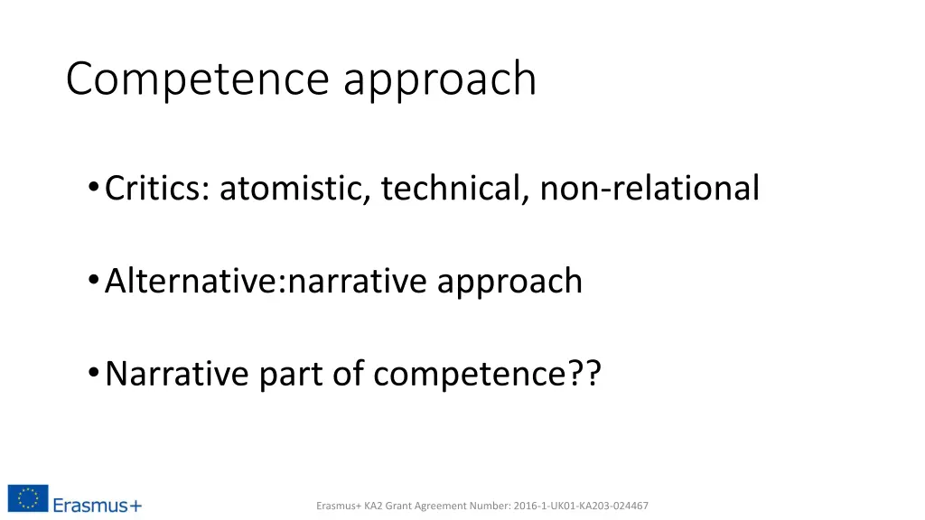 competence approach