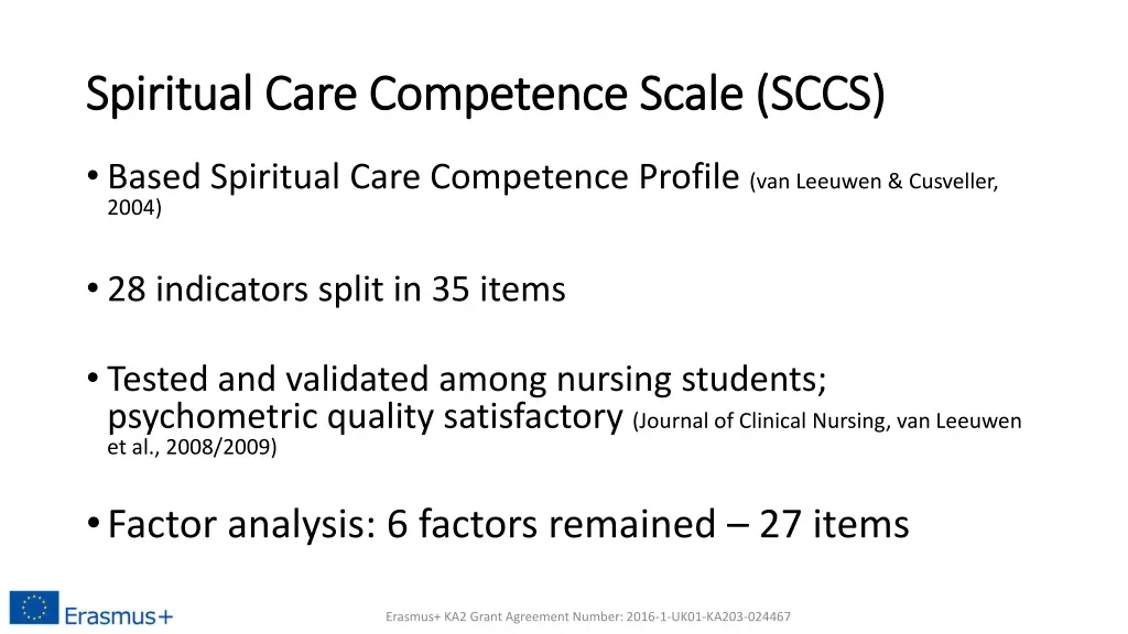 spiritual care competence scale sccs spiritual