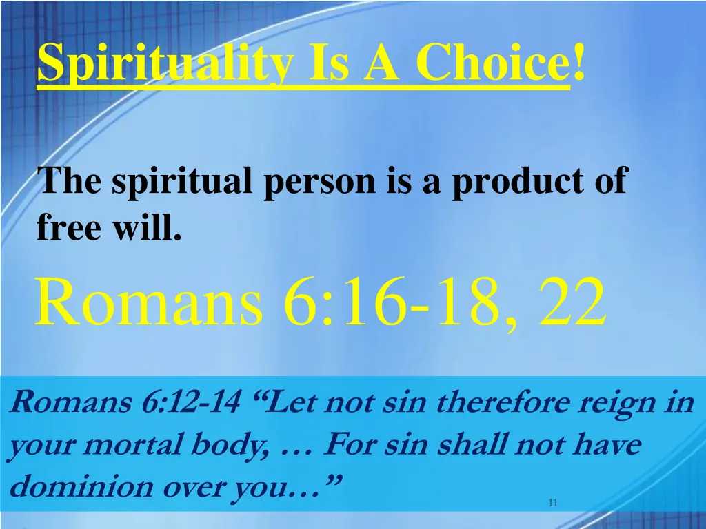 spirituality is a choice