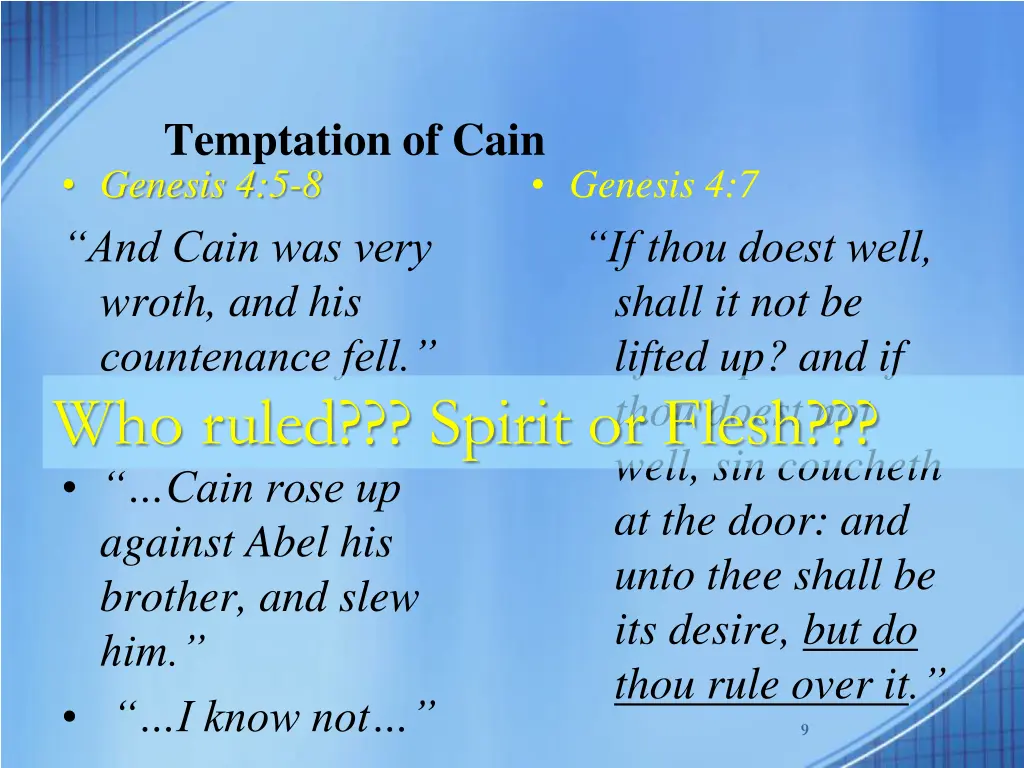 temptation of cain genesis 4 5 8 and cain