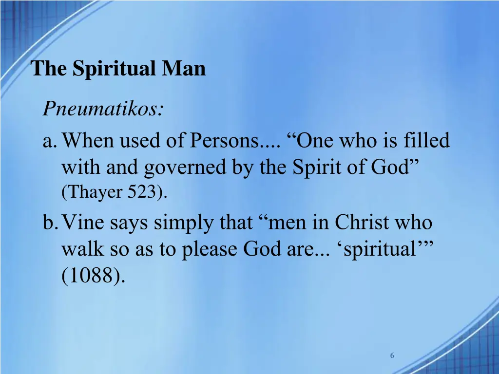 the spiritual man 2