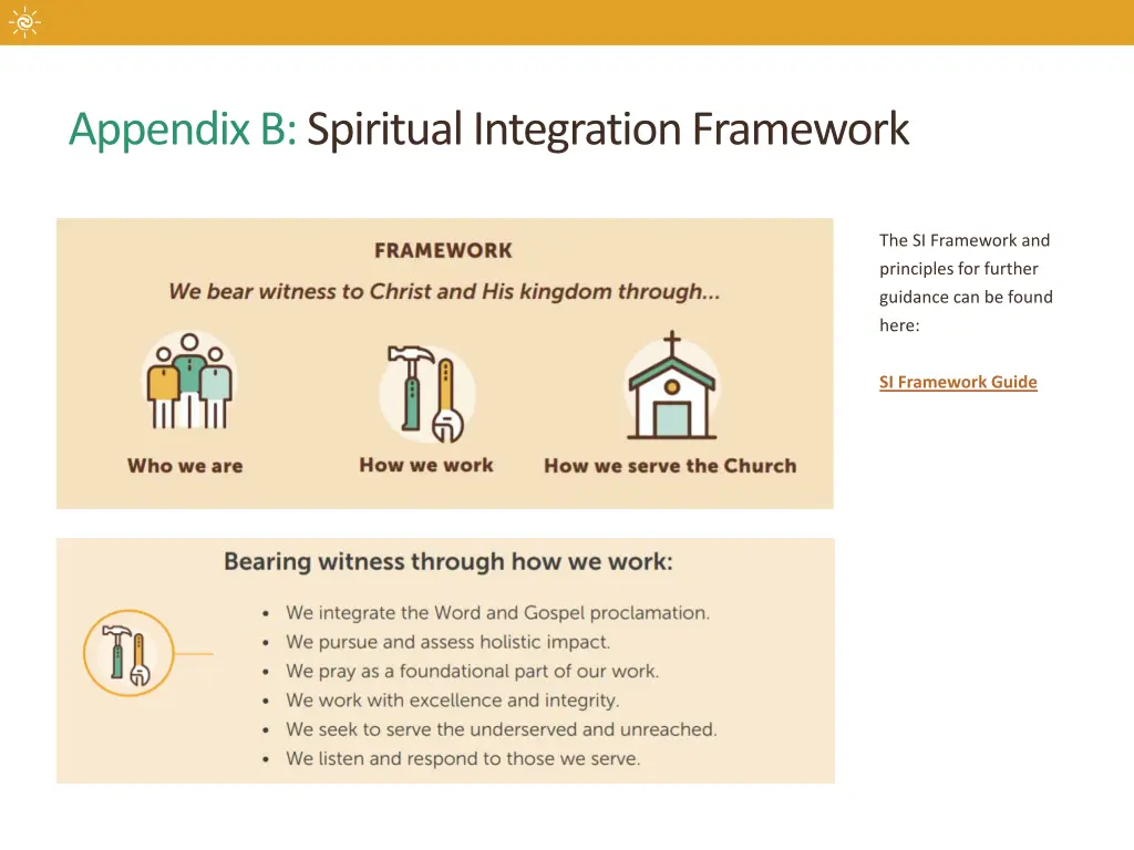 appendix b spiritual integration framework