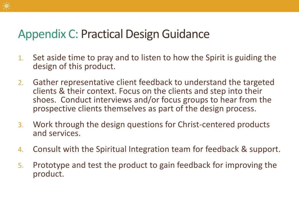 appendix c practical design guidance