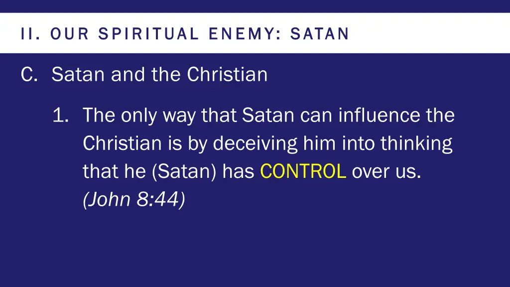 ii our spiritual enemy satan ii our spiritual 4