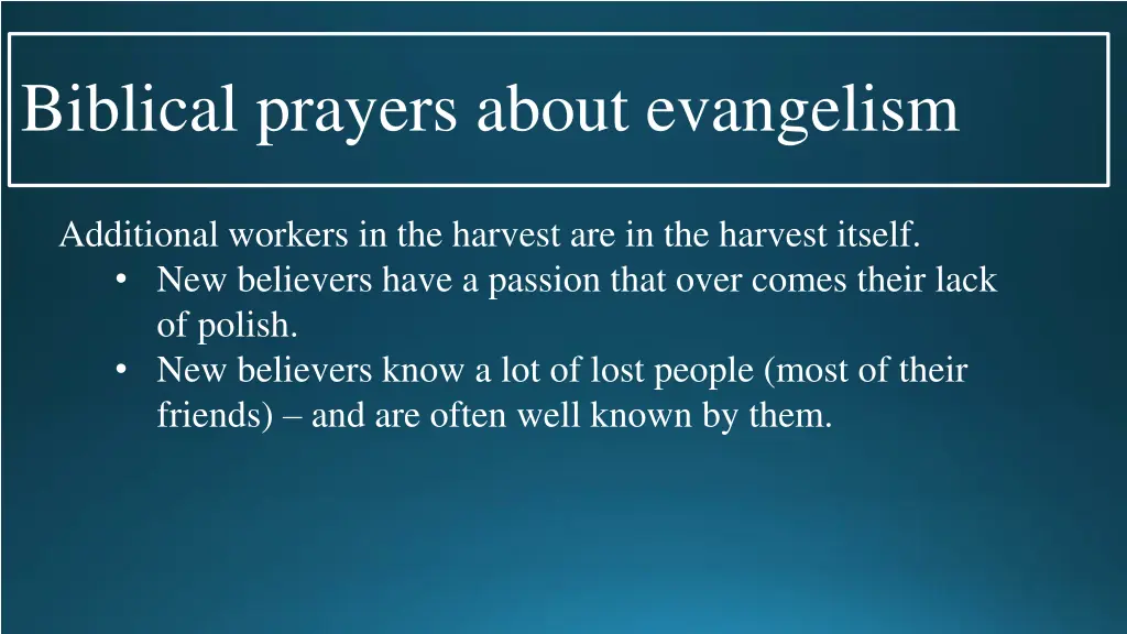 biblical prayers about evangelism 4