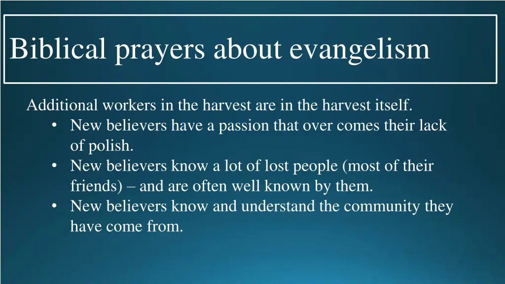 biblical prayers about evangelism 5