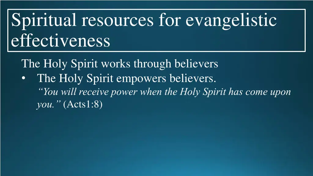 spiritual resources for evangelistic 6