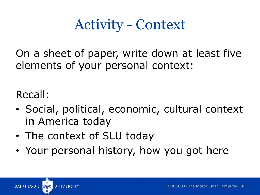 activity context