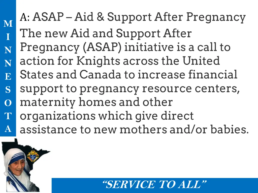 a asap aid support after pregnancy