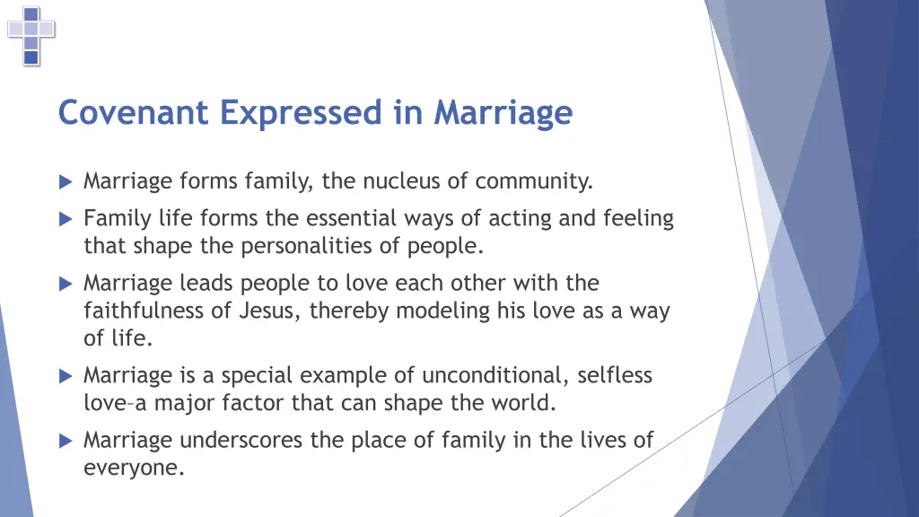 covenant expressed in marriage