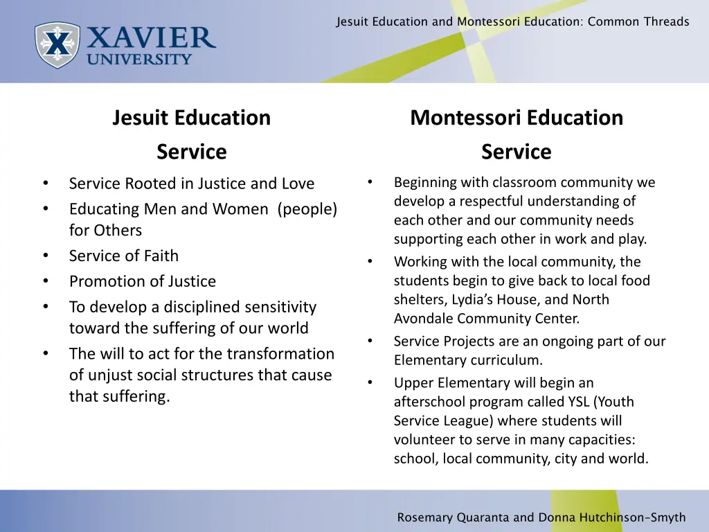 jesuit education and montessori education common 3