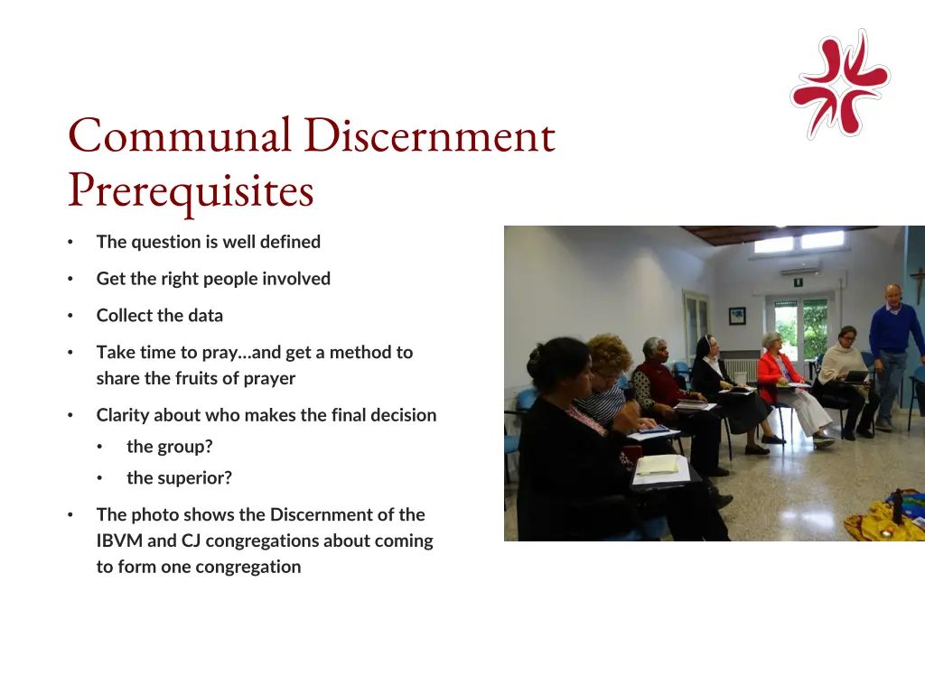 communal discernment prerequisites