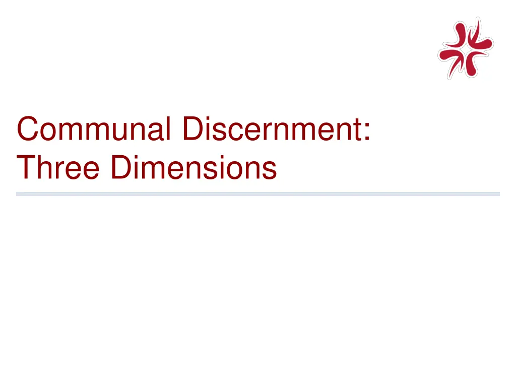 communal discernment three dimensions