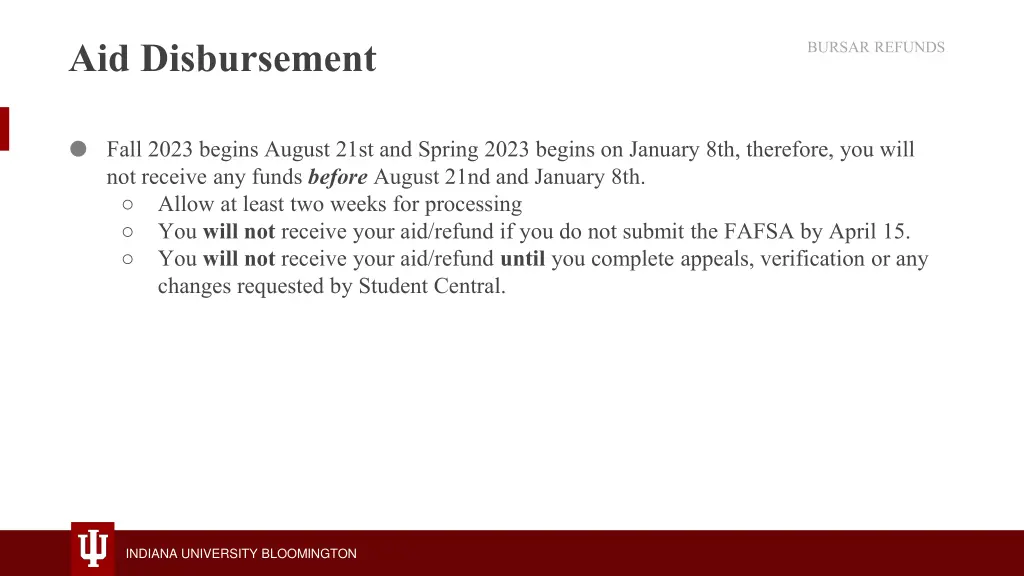 aid disbursement