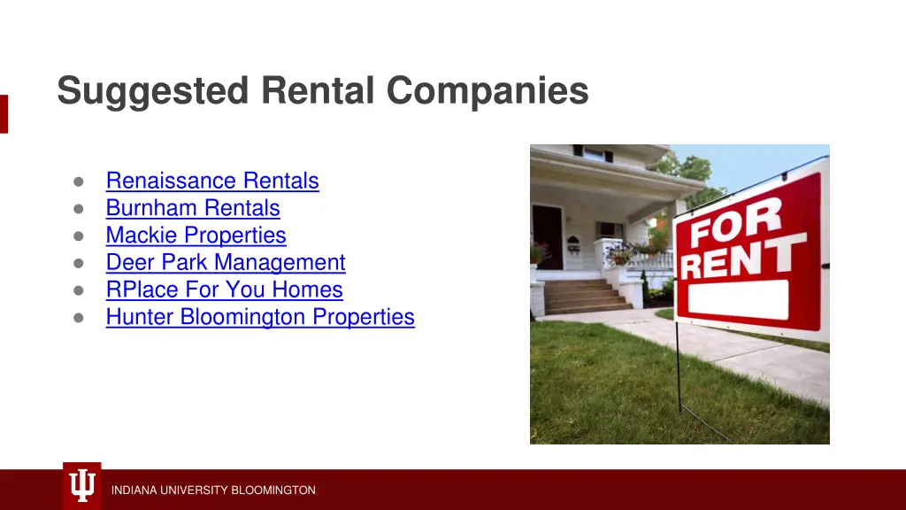 suggested rental companies