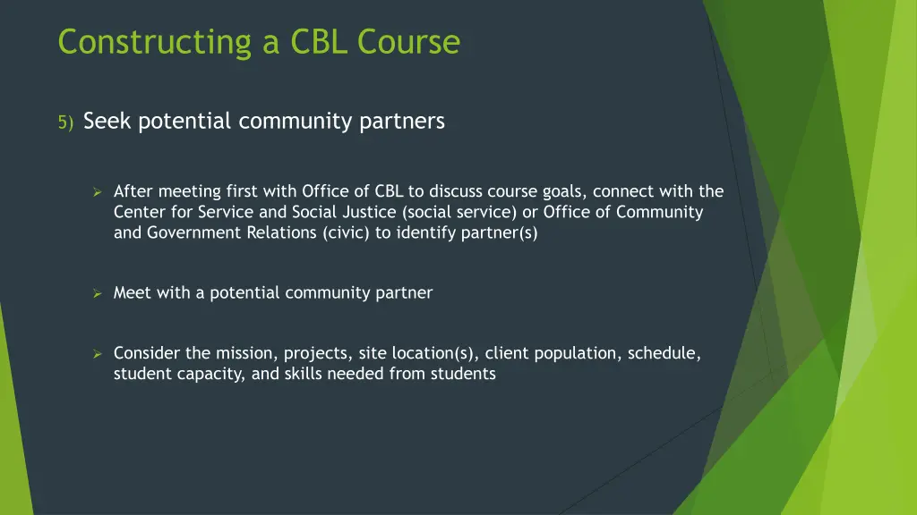 constructing a cbl course 4