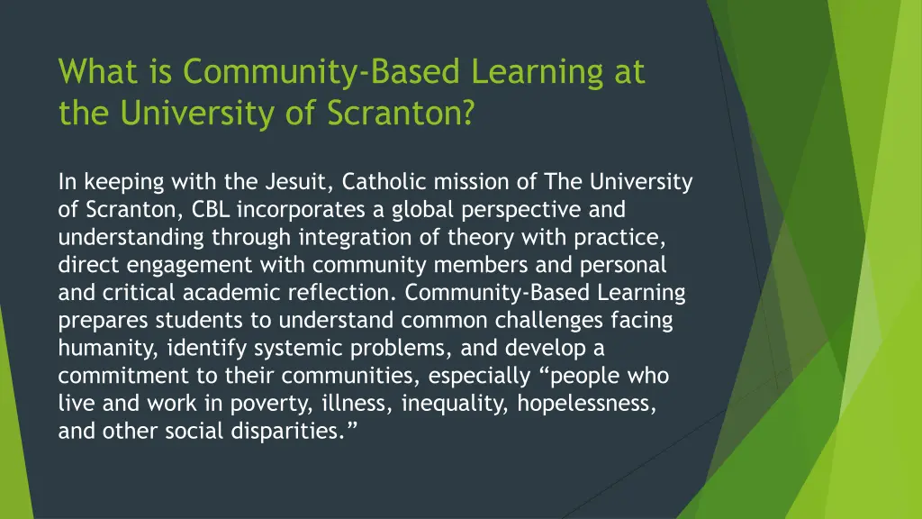 what is community based learning 1