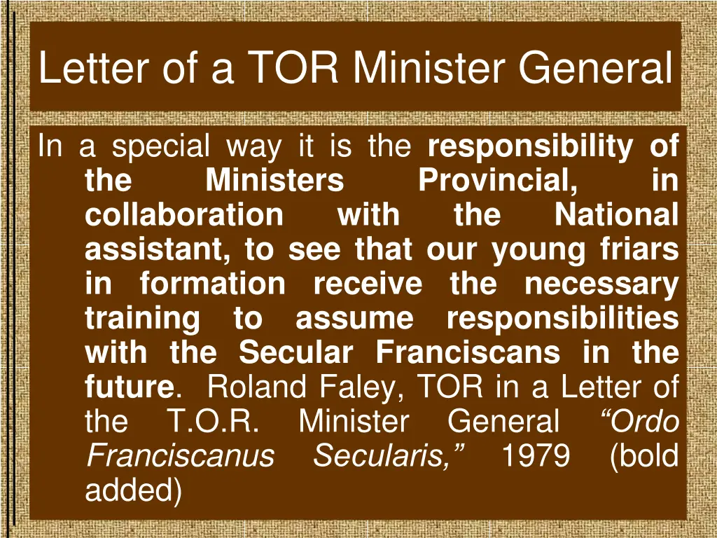 letter of a tor minister general 1