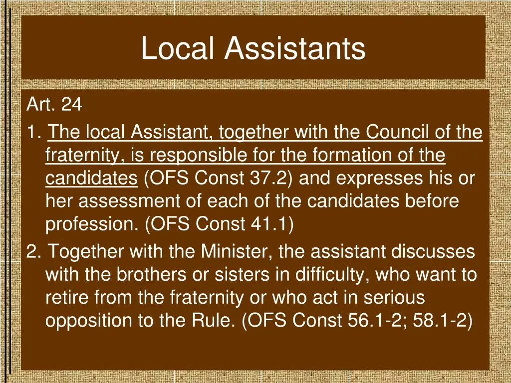 local assistants 2