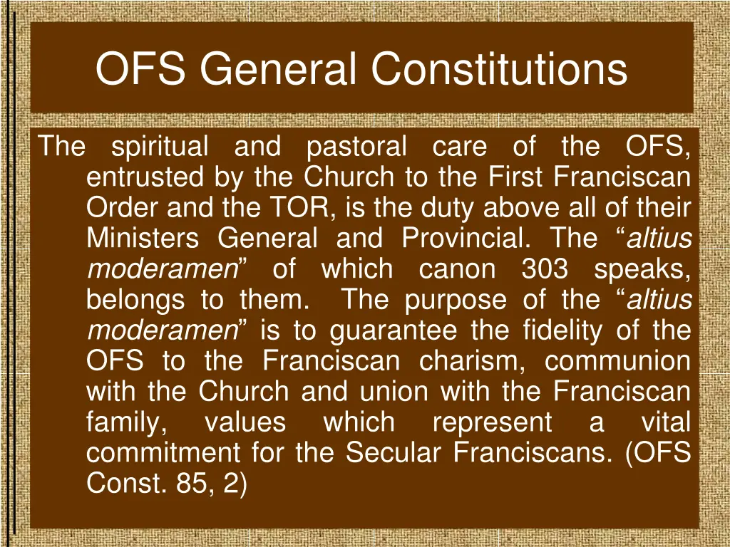 ofs general constitutions 1