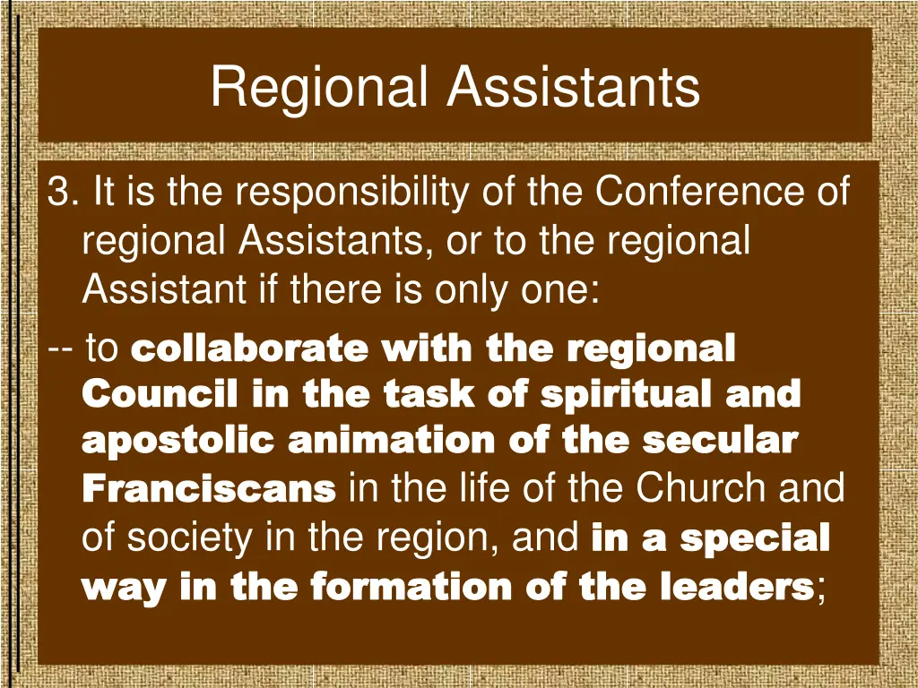 regional assistants 2