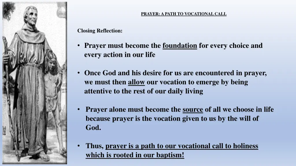 prayer a path to vocational call 10