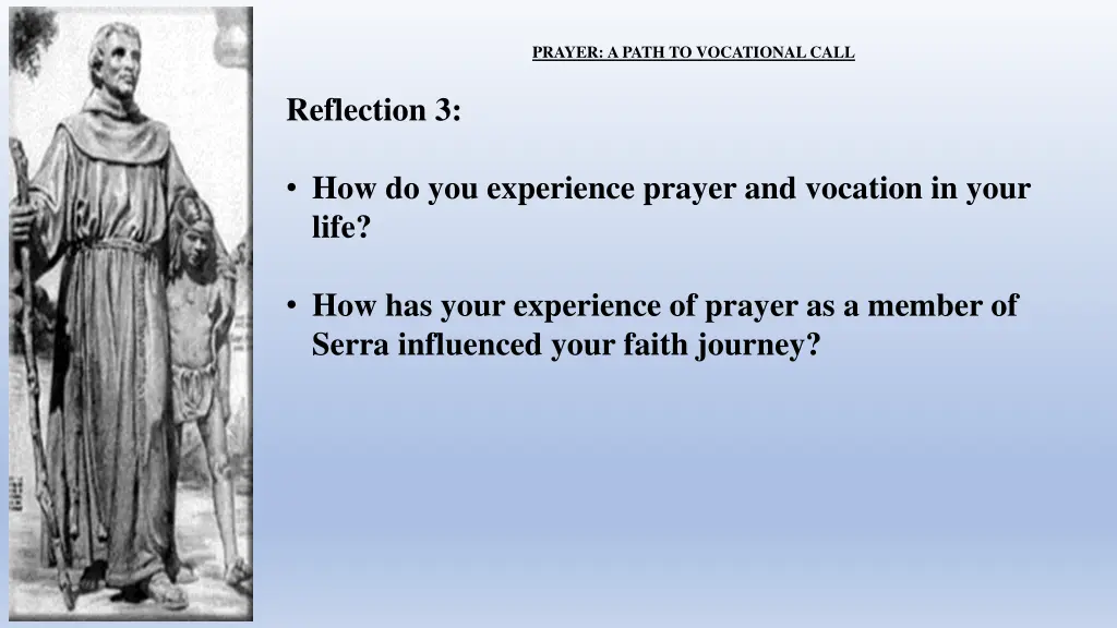 prayer a path to vocational call 8