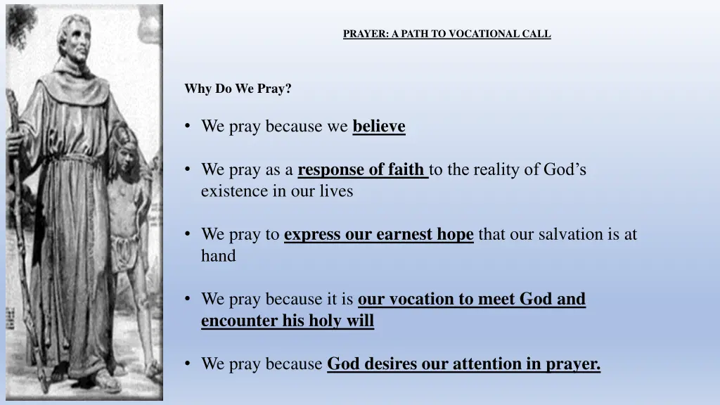 prayer a path to vocational call 9