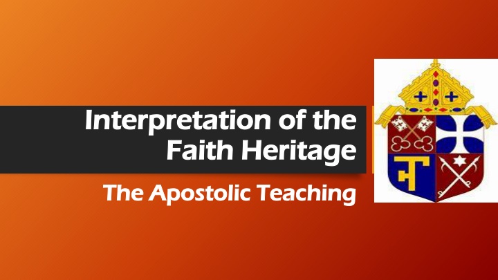 interpretation of the interpretation of the faith