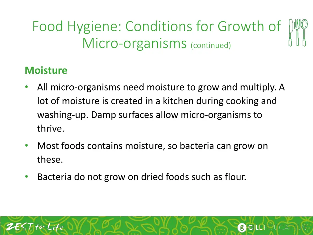 food hygiene conditions for growth of micro 1