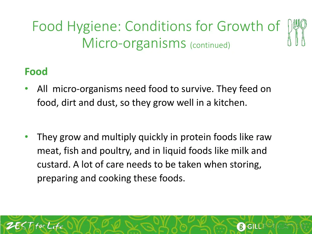 food hygiene conditions for growth of micro 2