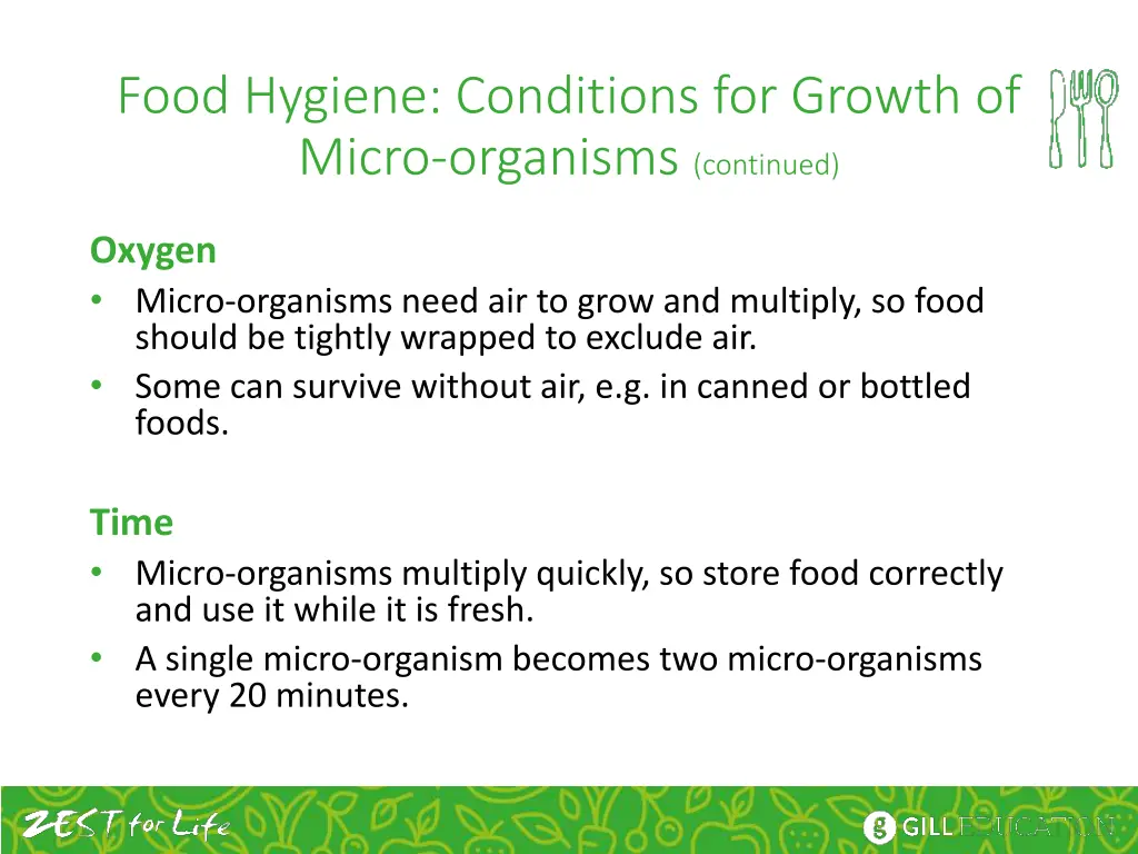 food hygiene conditions for growth of micro 3