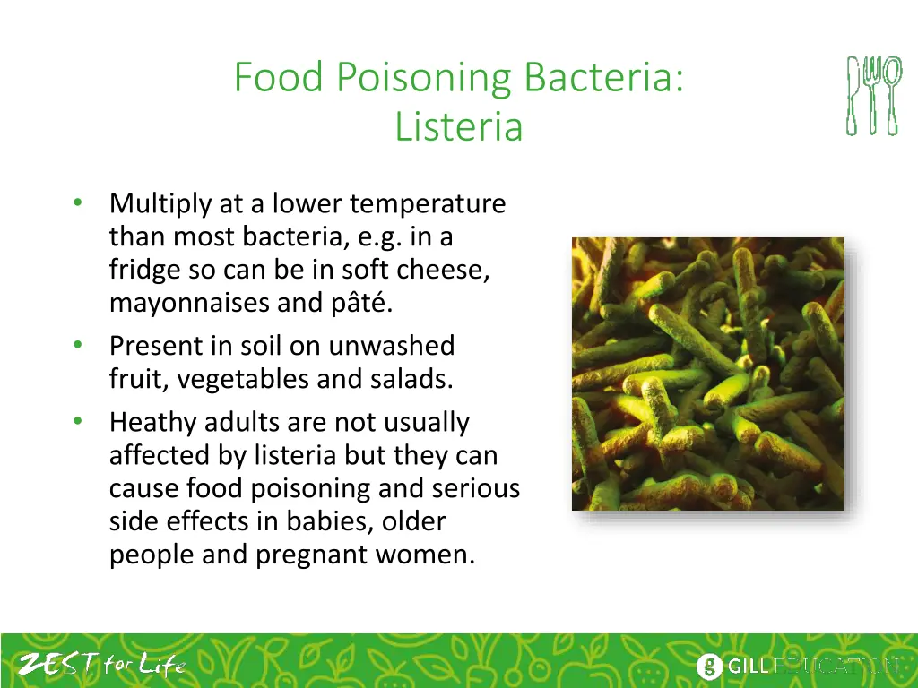 food poisoning bacteria listeria