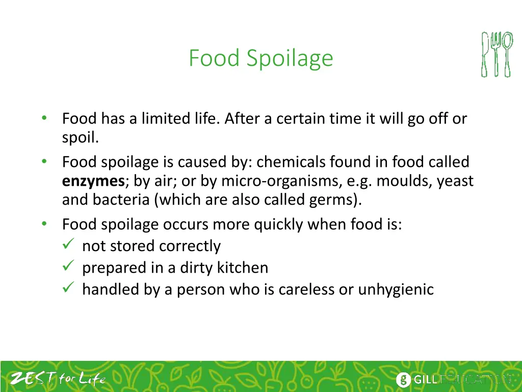 food spoilage