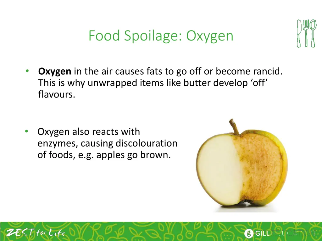 food spoilage oxygen