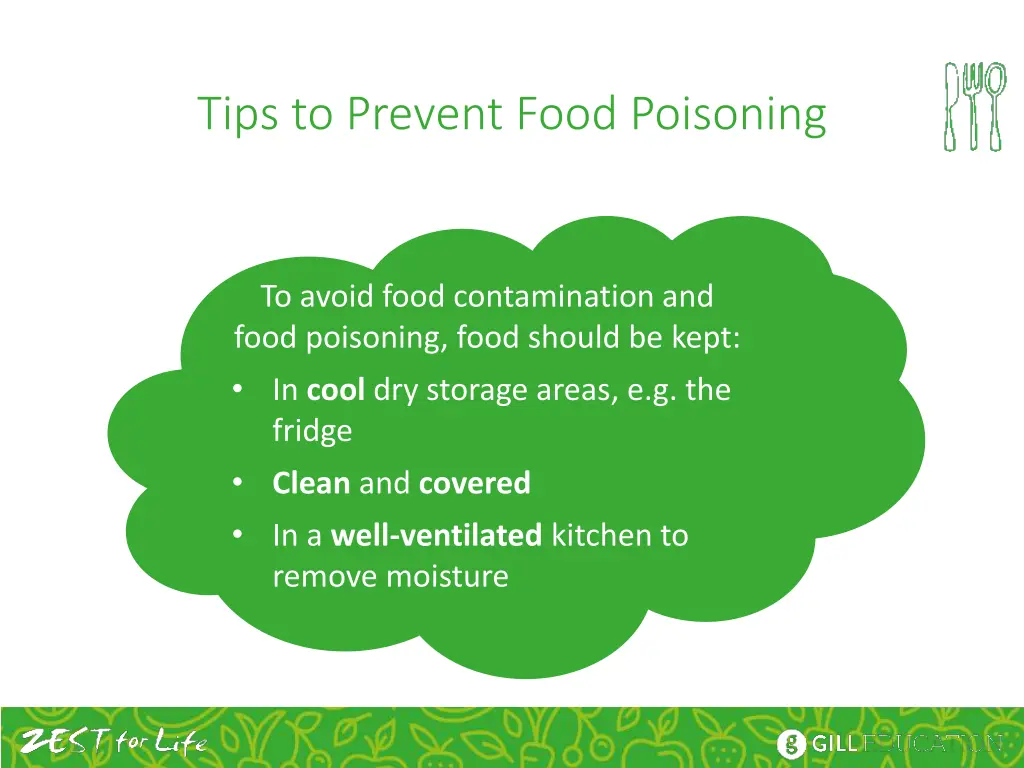 tips to prevent food poisoning