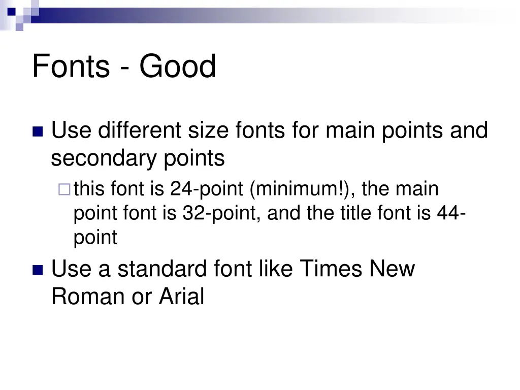 fonts good