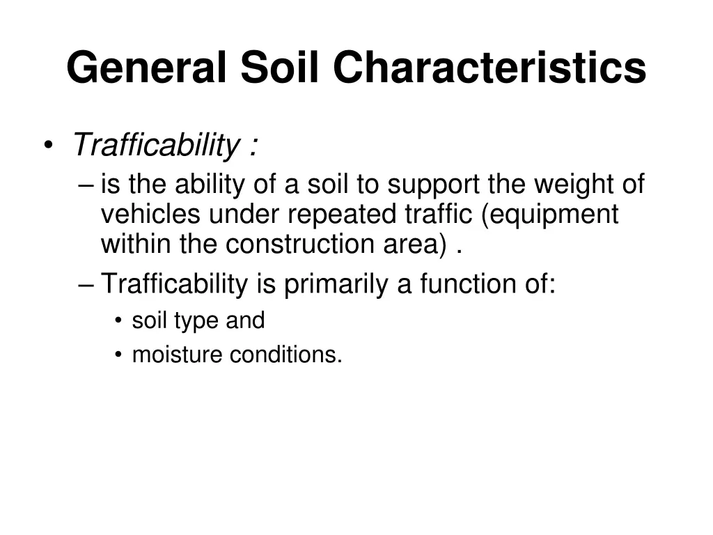 general soil characteristics 1