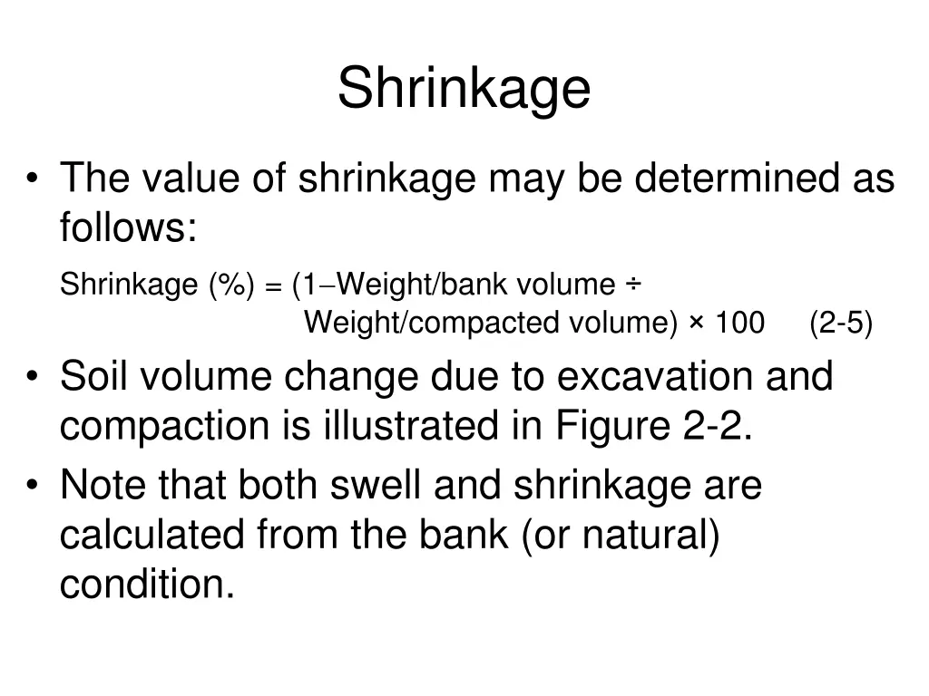 shrinkage 1