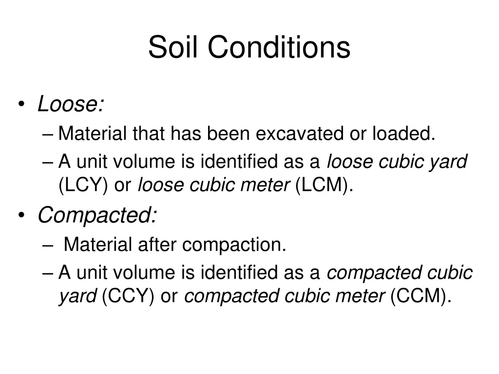 soil conditions 1