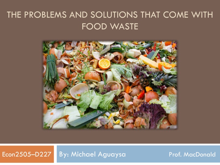 the problems and solutions that come with food