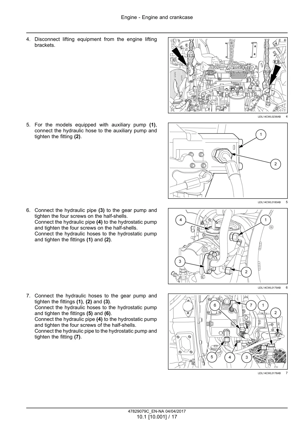 engine engine and crankcase 14