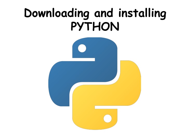 downloading and installing python