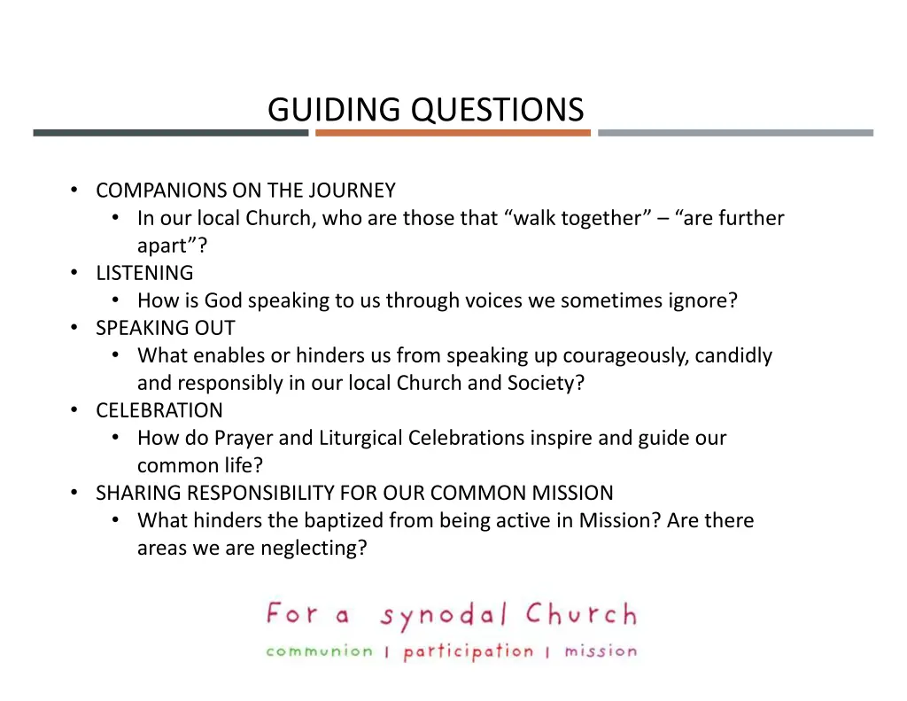 guiding questions