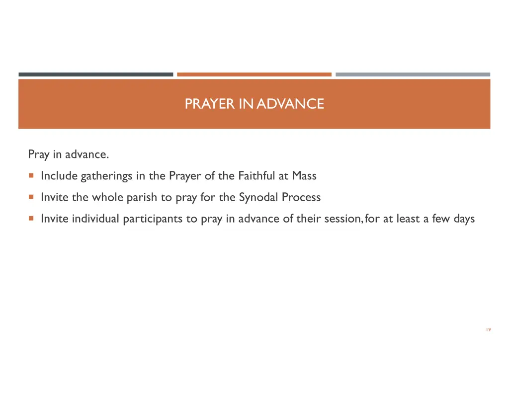 prayer inadvance