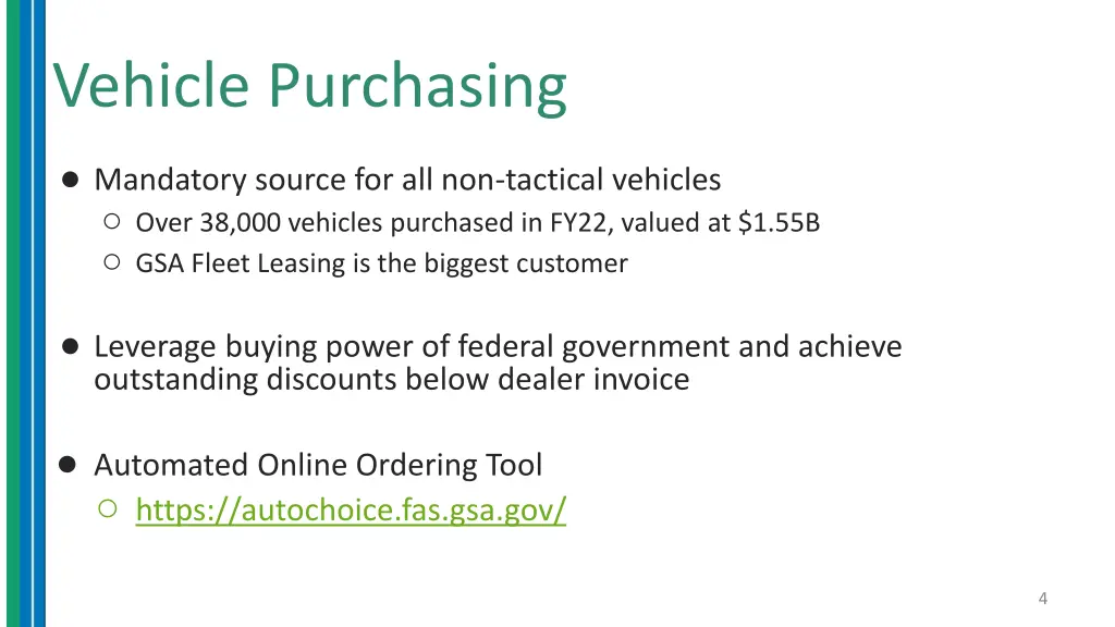 vehicle purchasing