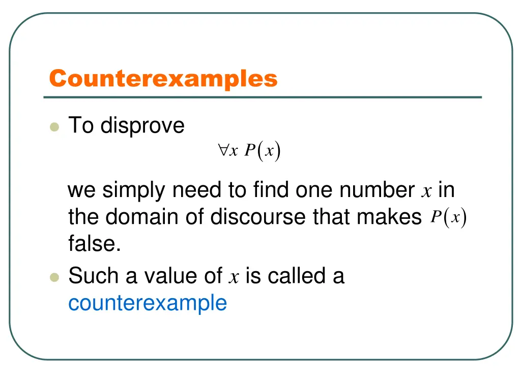 counterexamples