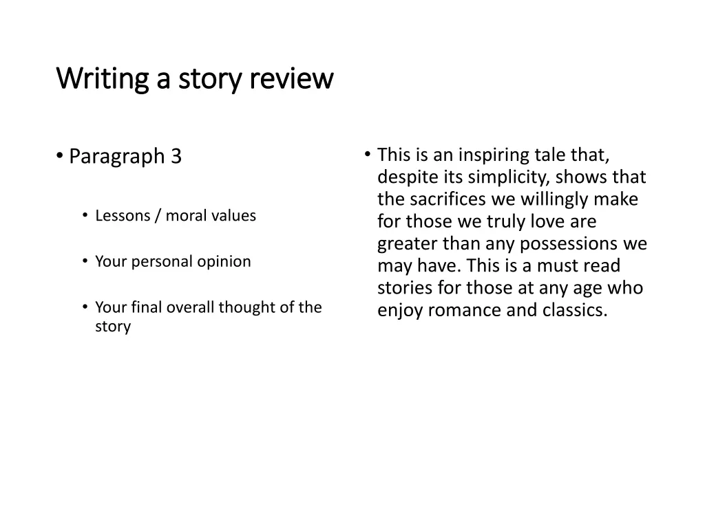 writing a story review writing a story review 3