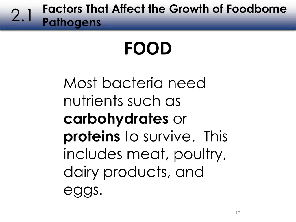 factors that affect the growth of foodborne 1