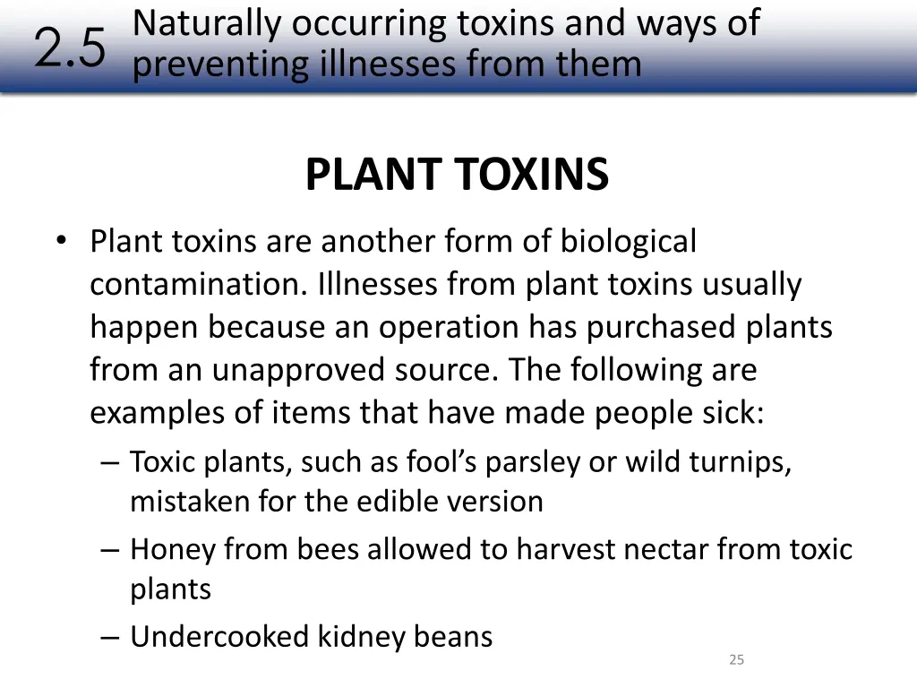 naturally occurring toxins and ways of preventing 2